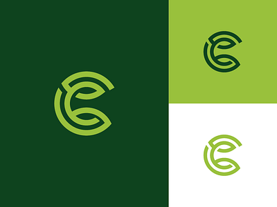 C Letter Logo branding c concept design eco green leaf letter c lettermark logo logotype mark symbol typography