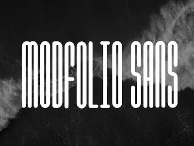 Modfolio Sans (Font Design)