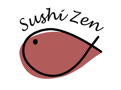Sushi Zen - Day 5 logo logo a day logoaday logochallange logocore logodesign logodesignchallenge