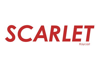 Scarlet - Day 9 logo logo a day logoaday logochallange logocore logodesign