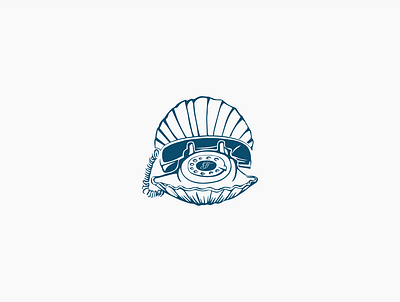 Fin & Fino Shellphone branding charlottenc design icon icon design illustration nautical restaurant branding shellphone sketch subbrand submark