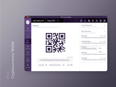 PIVX - Cryptocurrency Wallet