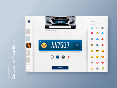 Hyundai - Car license plate editor