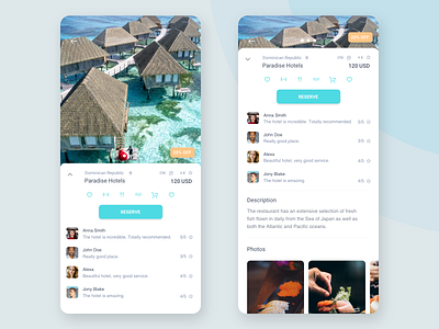 Hotel Detail - Traveling app app design interface ui uidesign uiux ux