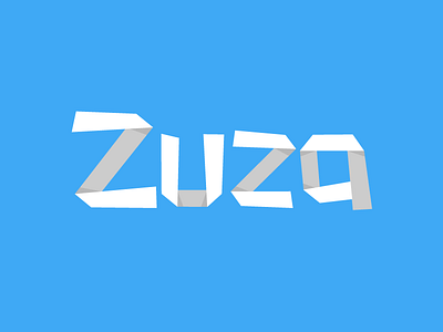 Zuza Branding brand branding folding logo shadow zuza