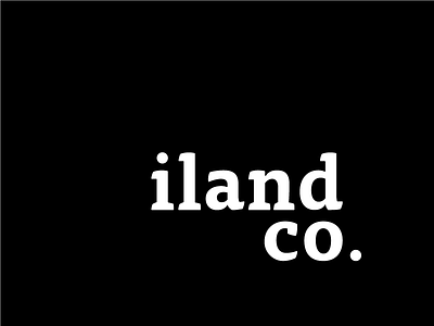 iland co. branding brand branding clean iland logo minimal
