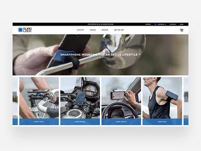 Quadlock - Site Redesign ecommerce flux quadlock shopify ui ux web