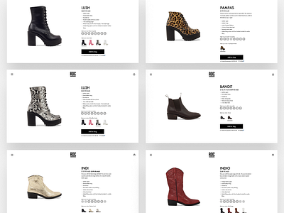 ROC Boots - Product Page australia ecommerce flux flux.agency melbourne product page shopify shopifyplus ui ux