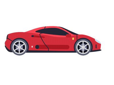 Sport Car Side View Two Animated Icons 1000 animated icons after effects template alpha channel video animated icons corporate icons explainer flat icon flat style gif icon people icons