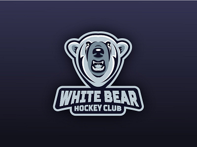 White bear bear brand color design grafic identity illlustrator illustration logo print vector web