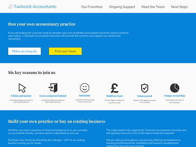 TaxAssist Franchise Website Redesign V2 branding design flat minimal professional ui web