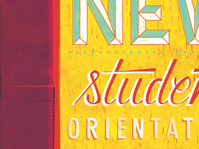 New Student hand lettering lettering offset screen print texture type typography
