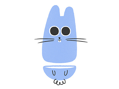 Creepy Rabbit character design illustration