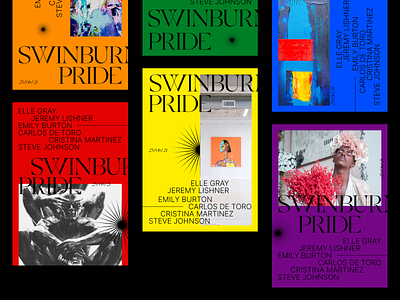 Swinburne PRIDE design melbourne minimal pride print typography