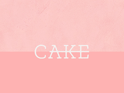 Cake bakery branding cake distressed layers logo pink restaurant typography