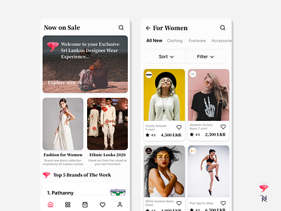 Niche - Clothing App Landing and Shopping pages branding clothing ecommerce fashion design mobile applications shopping ui ux