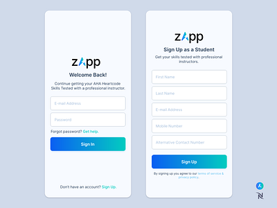 Zapp - Login / Sign Up