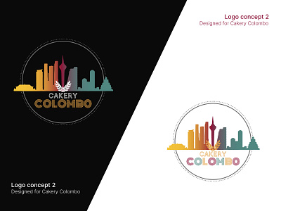 Cakery Colombo 2 branding illustration logo typography vector