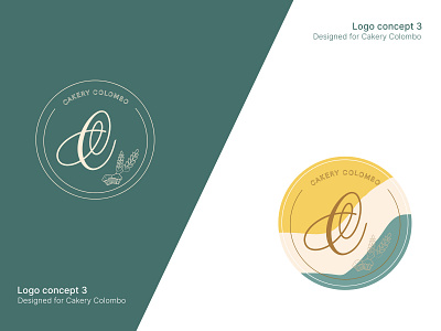 Cakery Colombo 3 branding design illustration logo vector