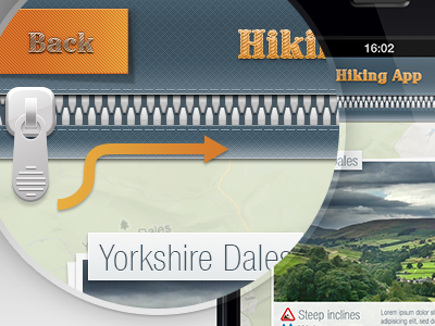 Hiking app app design finder graphic graphic design hiking ios sport ui ux