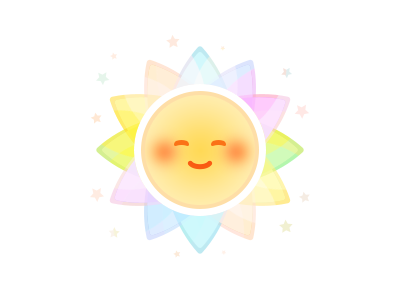 Happy Day emoji happy stars sun