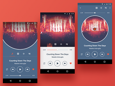 Player layout android design dj material design music player sketch ui