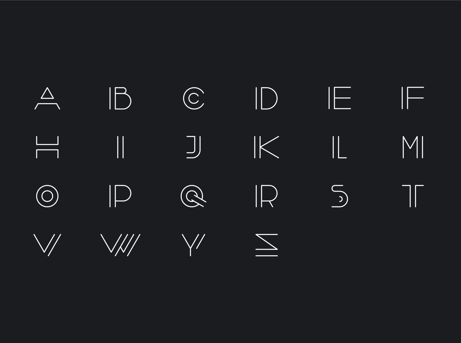 Free Font Vector Line by Alex Rez on Dribbble