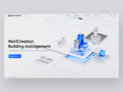 NC Building Management 3d 3d art blender branding c4d design graphic design illustration logo nft typography ui ux vector web