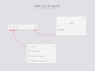 Daily UI : #1 Search