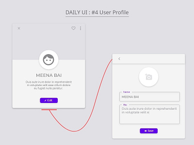 Daily UI : #4 User Profile