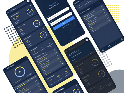 Mobile Dashboard app colors design flat icon layout exploration native responsive typography ui ux
