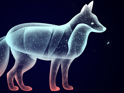 Fox animal beauty creature design ethereal fantasy fox illustration magic soul