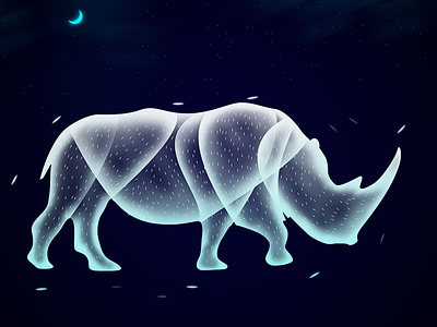 Rhinoceros animal beauty creature design ethereal fantasy illustration magic rhinoceros soul