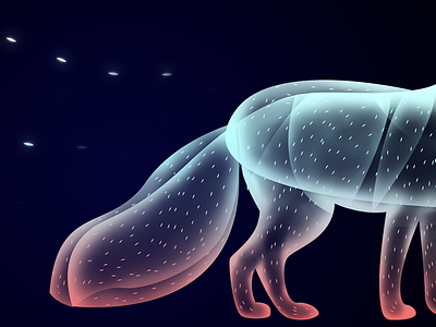 Fox tail animal beauty creature design ethereal fantasy fox illustration magic soul
