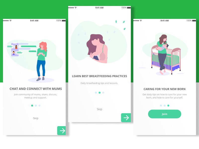 Onboarding Screens by Omoike Sarah Igho on Dribbble
