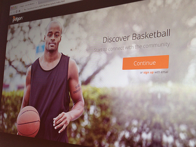 New Homepage app basketball design home landing page splash startup web