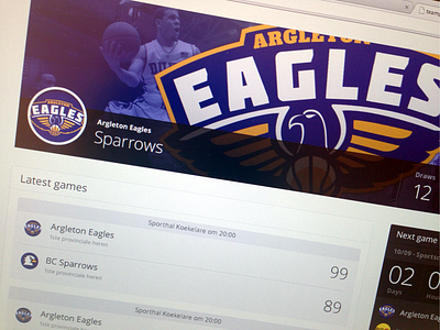 Team Page app basketball design page team web