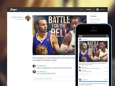 Feed basketball design feed interface users