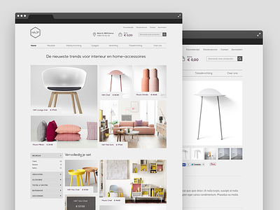 E-Commerce Homepage design ecommerce grid ui ux web webshop