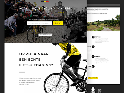 Flanders Cycling bike black cycling design flanders layout yellow