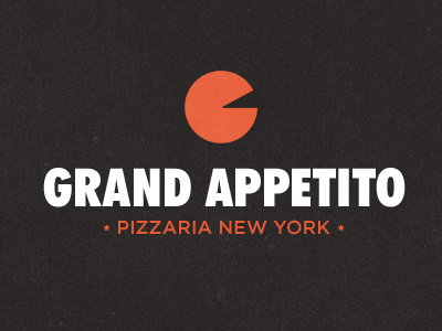 Something grand in progress design grand logo pizza