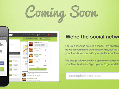 Soon... appetude coming soon design web