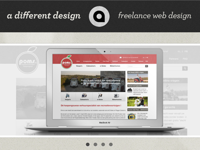 Quick update a different design design portfolio web