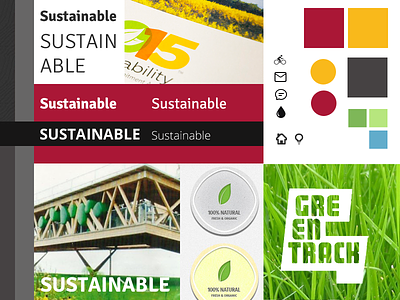 Sustainable Moodboard colors eco green moodboard red type ui yellow