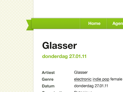 Glasser design green web