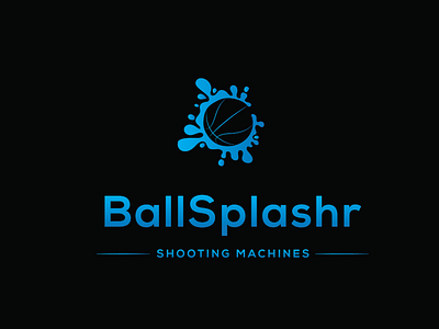 ball splash logo design ball branding business colorful logo logo design logotype shooting splash sports