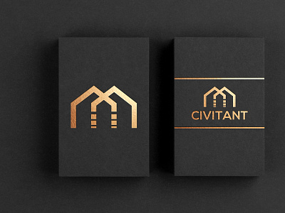 civitant real estate logo design brand identity branding business logo logo design logotype minimal modern real estate