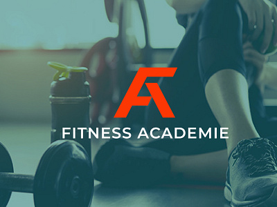 Fitness Academie logo design branding business fitness gym logo logo design logotype modern sports yoga