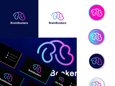 BrainBookers logo design