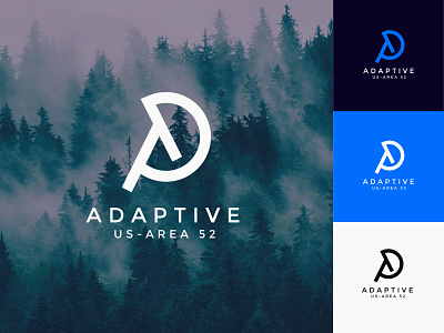 Adaptive minimalist initial letter logo